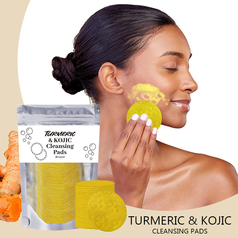 Gamme exfoliante au curcuma anti-taches, anti acné, anti impuretés (Tampons, mousse et savons)