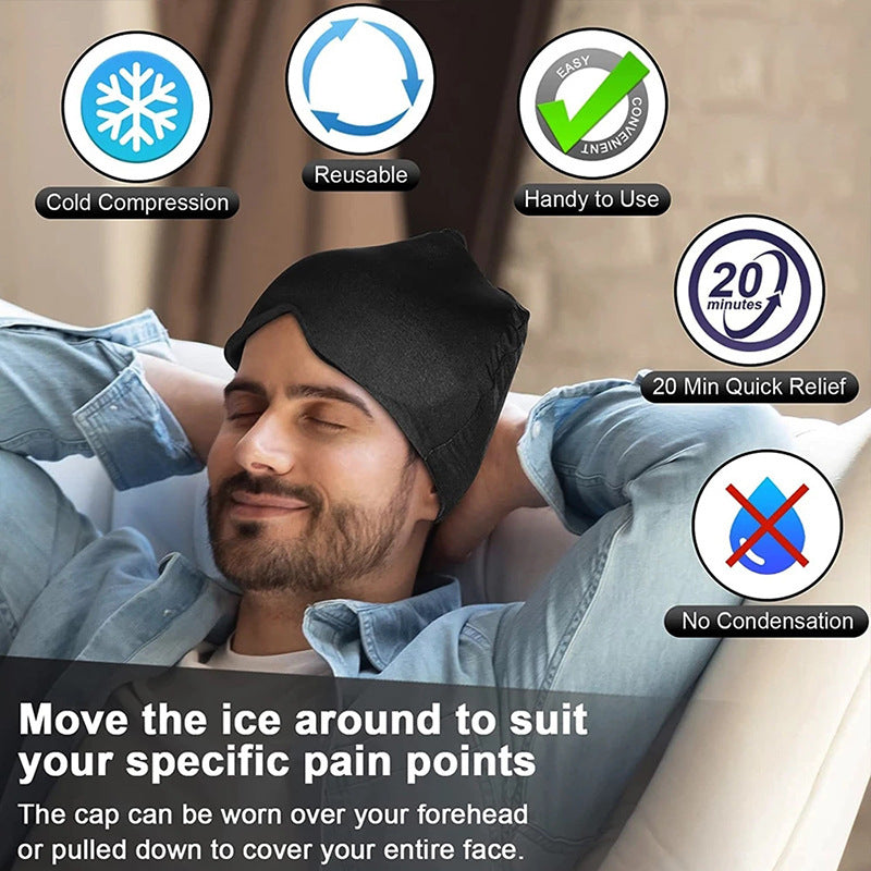Bonnet Thérapie Froid & Chaud – Soulagement Migraine et Maux de Tête
