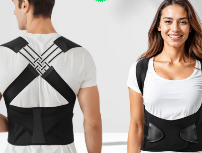 Correcteur de Posture Intelligent – Redresse-Dos Ergonomique pour Soulager Douleurs Cervicales et Mal de Dos