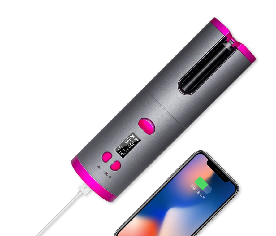 Fer à Boucler USB Sans Fil Multifonction avec Chargeur