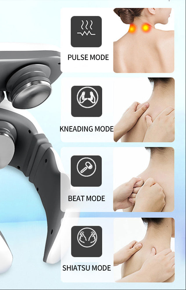Appareil de massage cou/ cervical intelligent – Soulagement immédiat et relaxation profonde