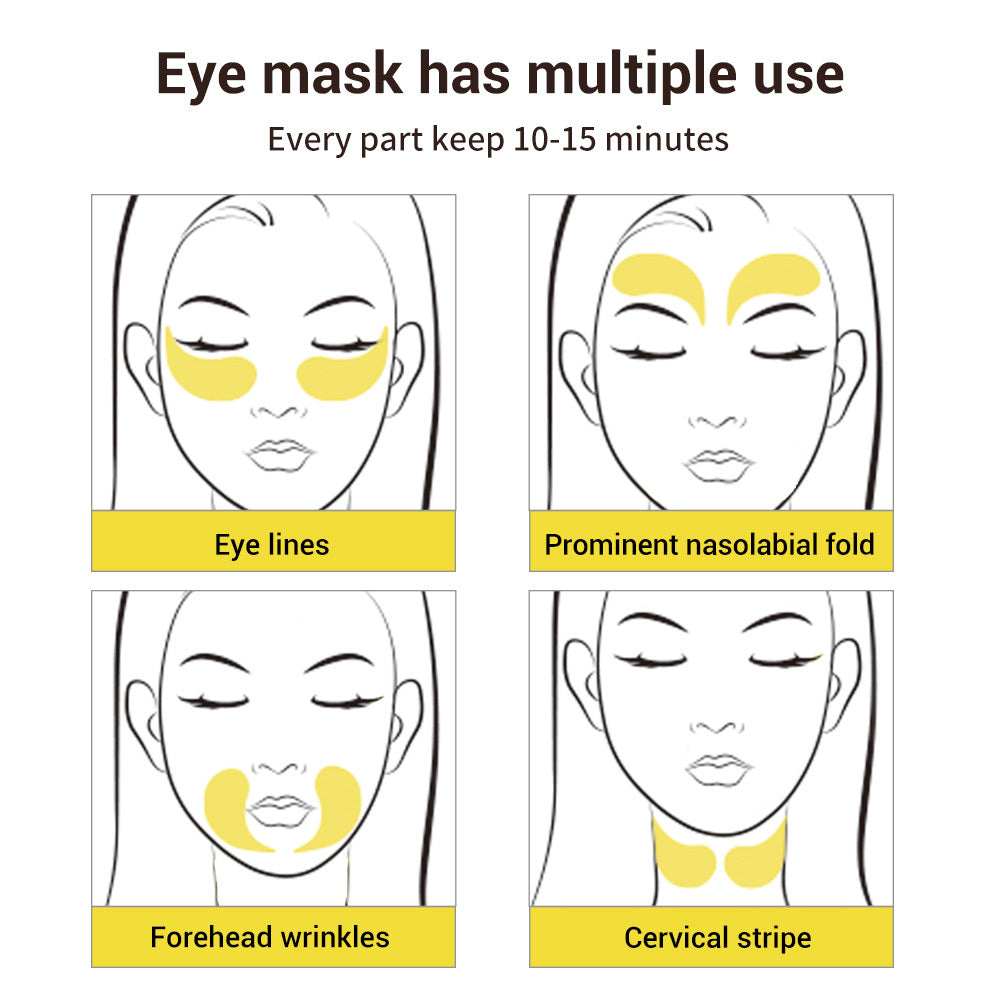 Patchs Yeux Hydrogel Anti-Cernes et Anti-Poches – Masque Hydratant et Raffermissant au Collagène et à l’Acide Hyaluronique