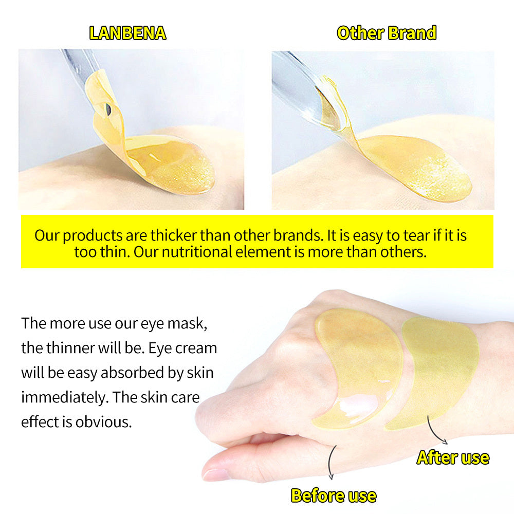 Patchs Yeux Hydrogel Anti-Cernes et Anti-Poches – Masque Hydratant et Raffermissant au Collagène et à l’Acide Hyaluronique