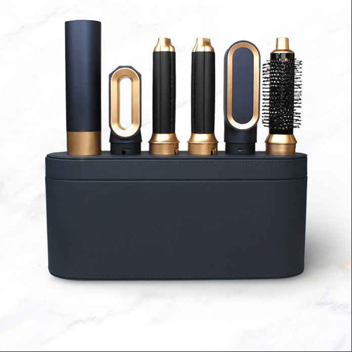 Set cheveux multifonctions, lisseur boucleur 5-en-1, outil coiffure professionnel, coiffage cheveux à domicile, appareil cheveux multifonction