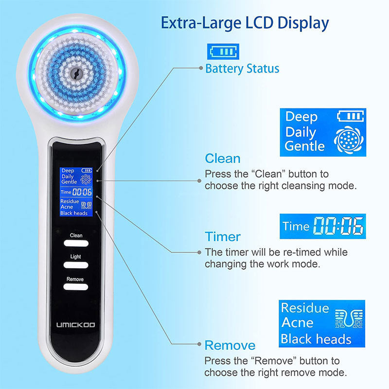 Brosse de nettoyage en profondeur du visage multifonction