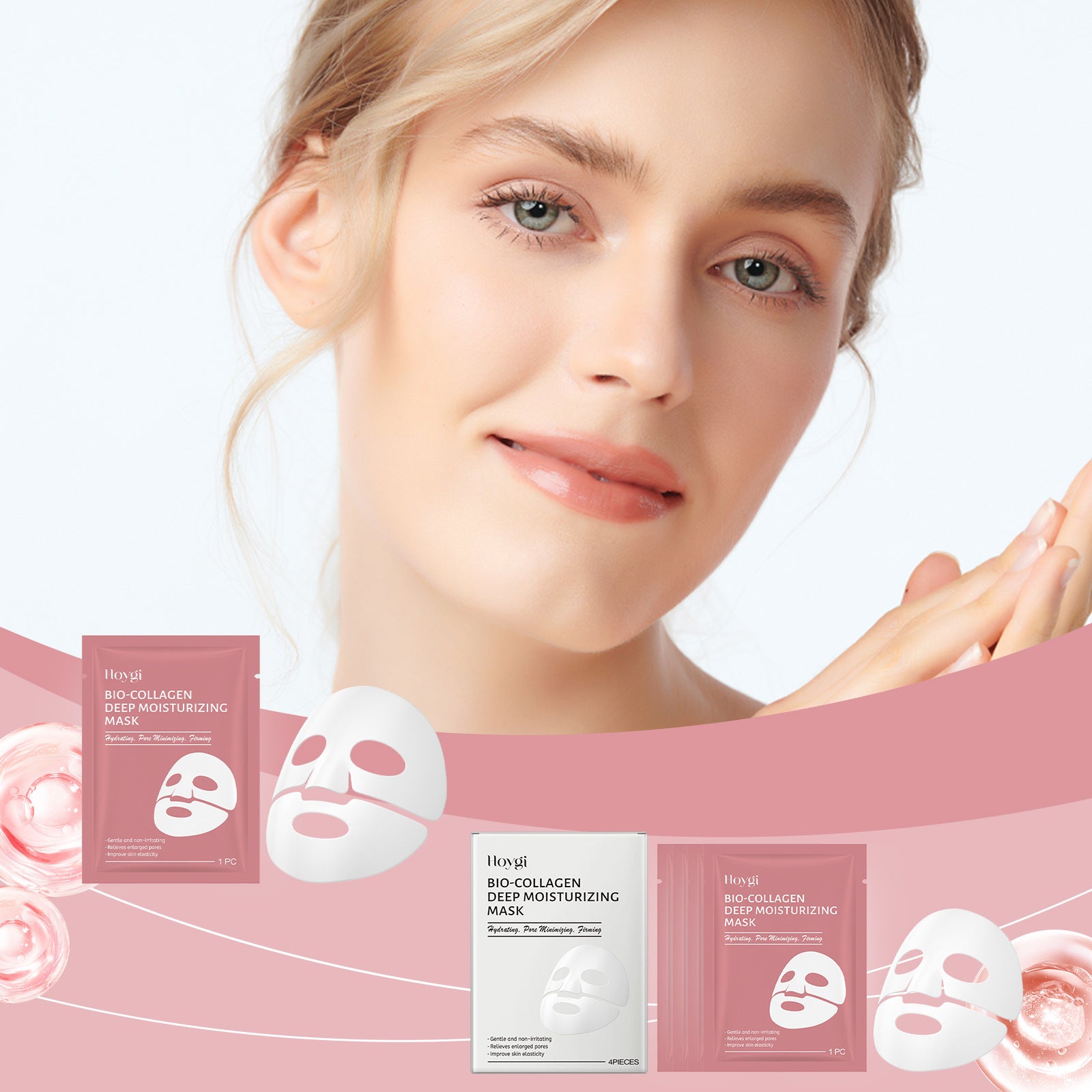 Masque Collagène Hydratant Profond – Peau Lisse et Éclatante