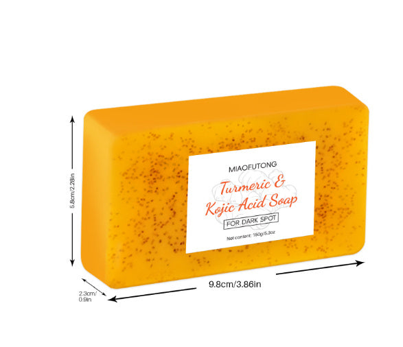 Gamme exfoliante au curcuma anti-taches, anti acné, anti impuretés (Tampons, mousse et savons)