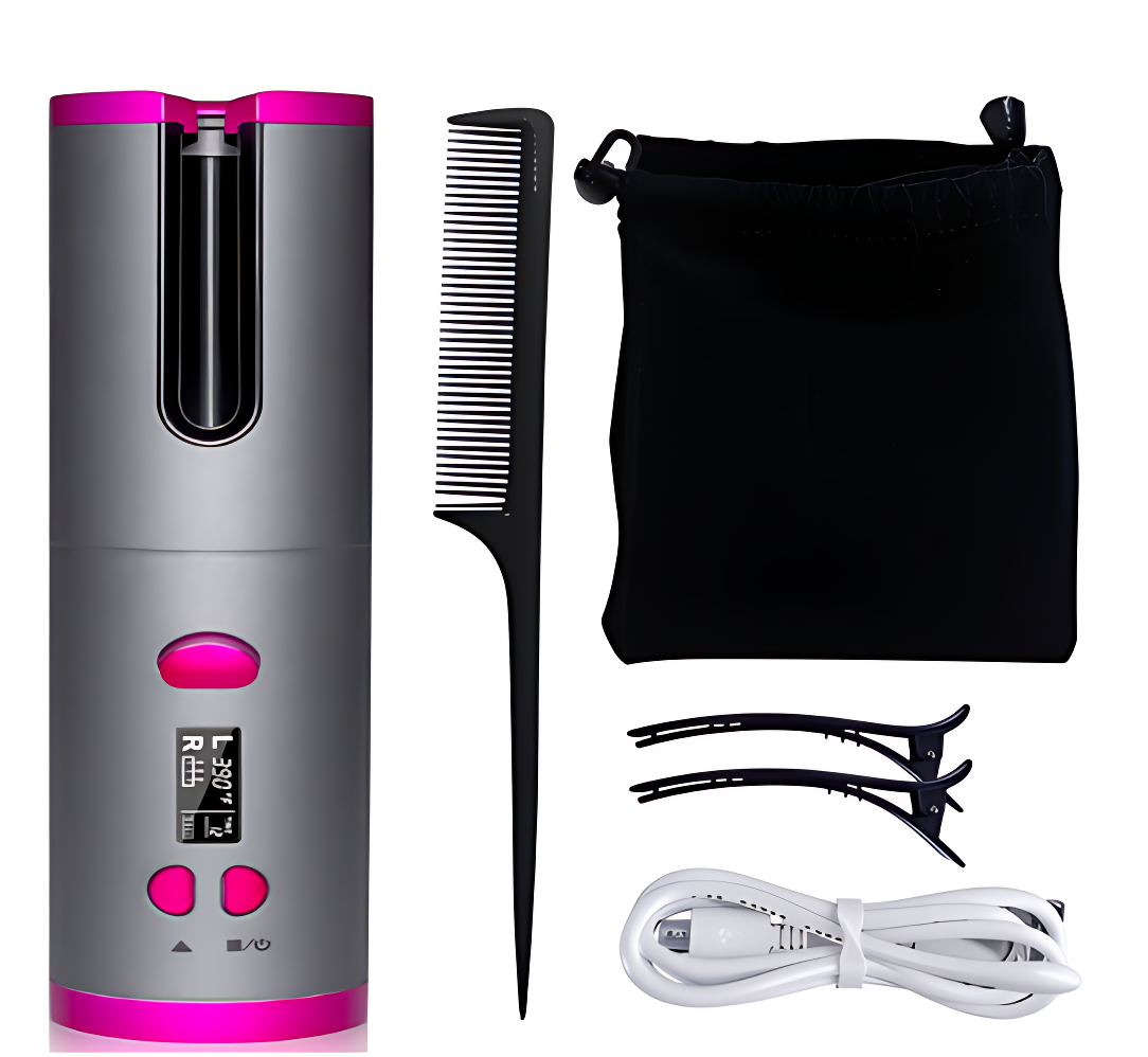 Fer à Boucler USB Sans Fil Multifonction avec Chargeur