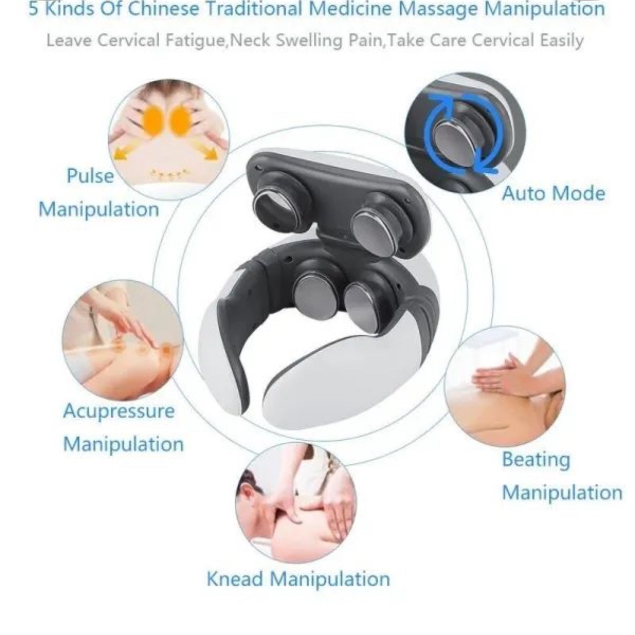 appareil de massage cou/ cervical intelligent – Soulagement immédiat et relaxation profonde