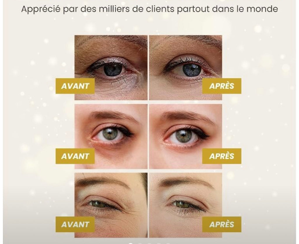 Patchs Yeux Hydrogel Anti-Cernes et Anti-Poches – Masque Hydratant et Raffermissant au Collagène et à l’Acide Hyaluronique