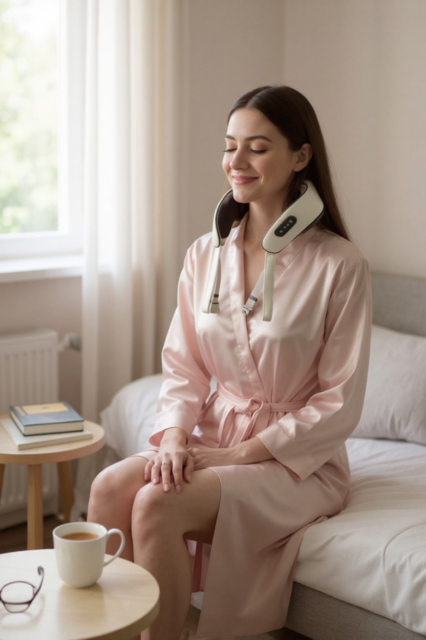 Appareil de massage multifonction sans fil - Masseur pour épaules et cou chauffant, massage de la nuque et du dos, taille, pied, oreiller de massage électrique