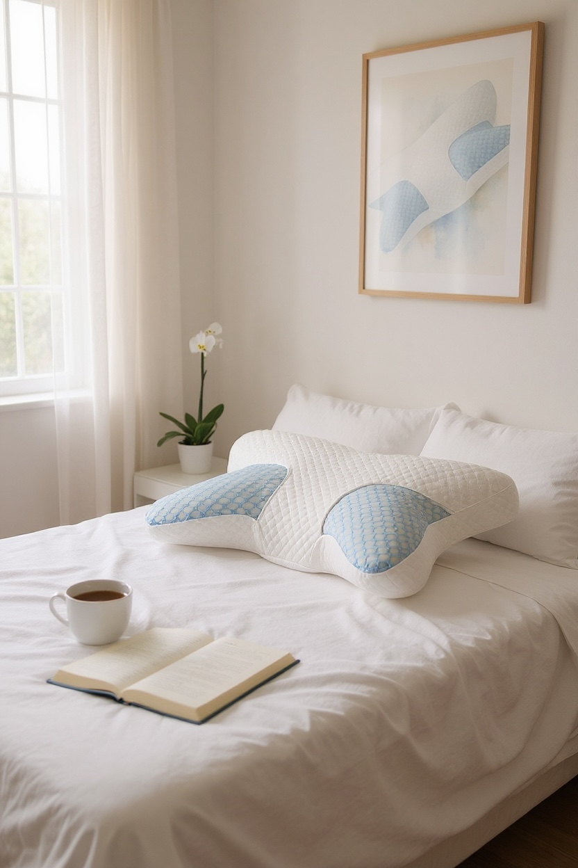 Oreiller ergonomique en mousse à mémoire de forme – Confort ultime et soutien cervical
