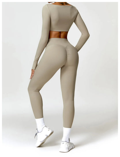 Ensemble Pilates/fitness stretch (2 Pièces)