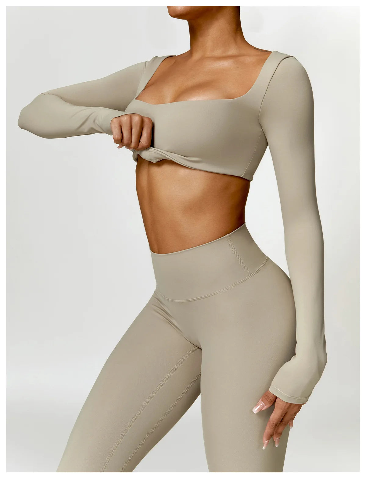 Ensemble Pilates/fitness stretch (2 Pièces)