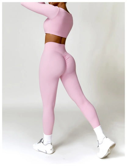 Ensemble Pilates/fitness stretch (2 Pièces)