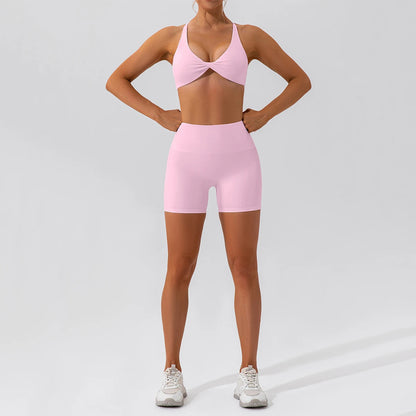 Ensemble Pilates/fitness stretch (2 Pièces)