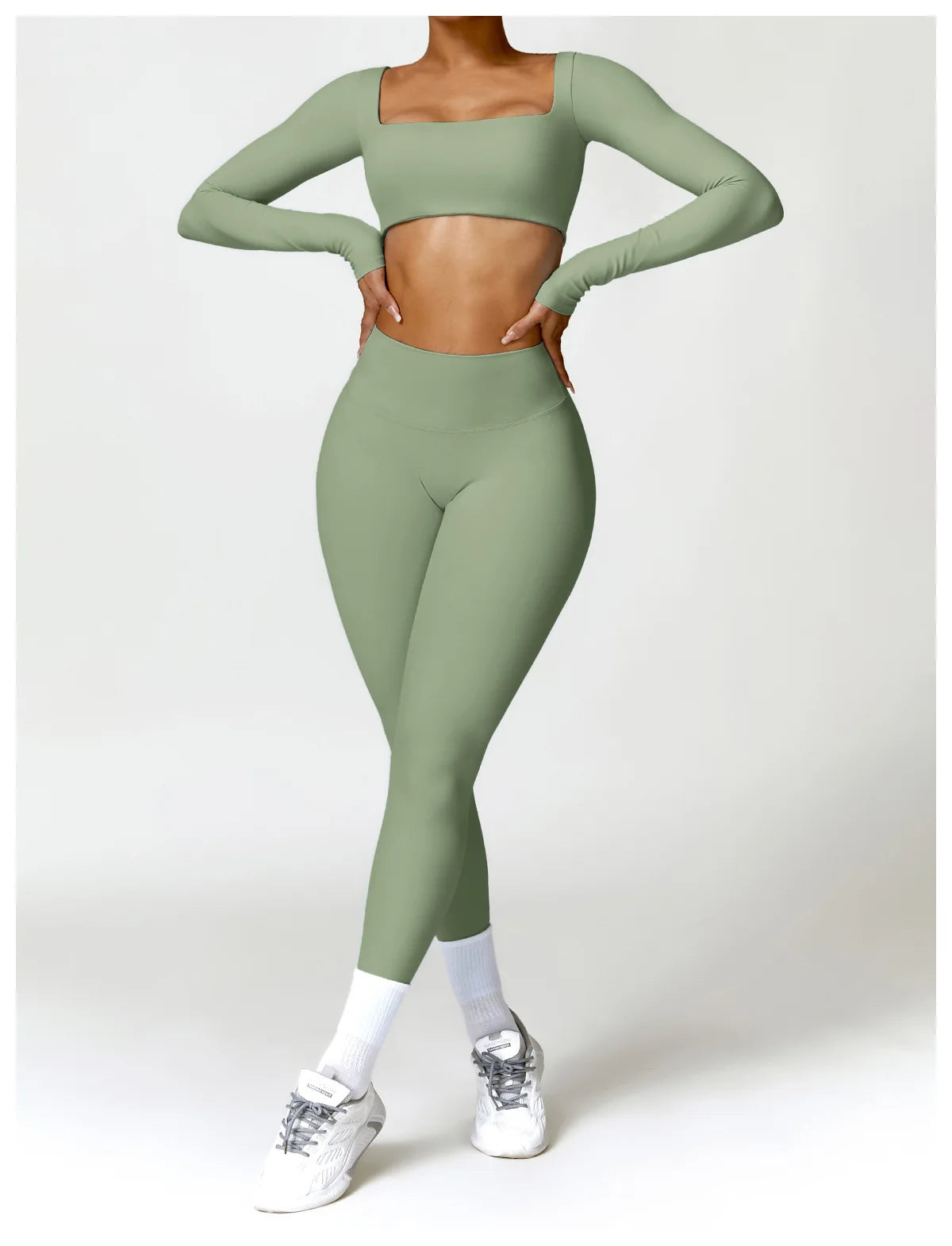 Ensemble Pilates/fitness stretch (2 Pièces)