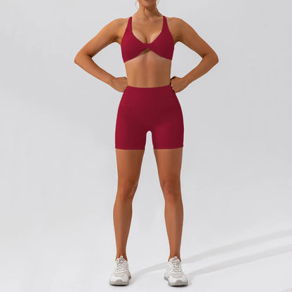 Ensemble Pilates/fitness stretch (2 Pièces)