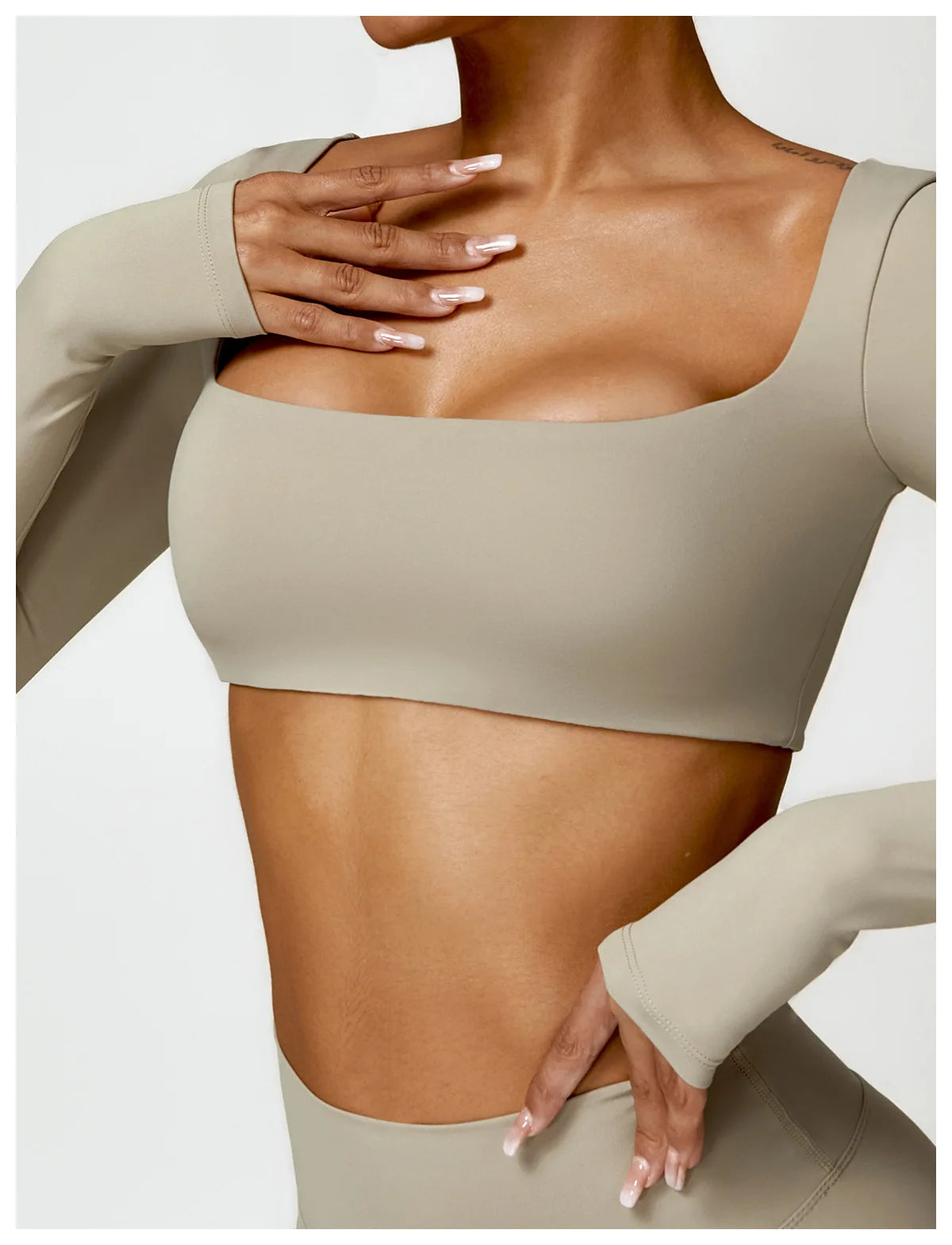 Ensemble Pilates/fitness stretch (2 Pièces)