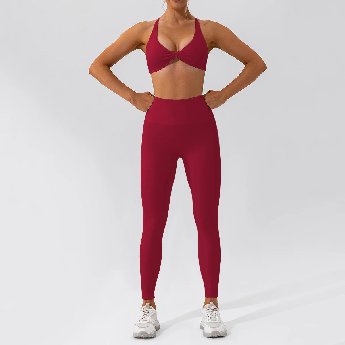 Ensemble Pilates/fitness stretch (2 Pièces)