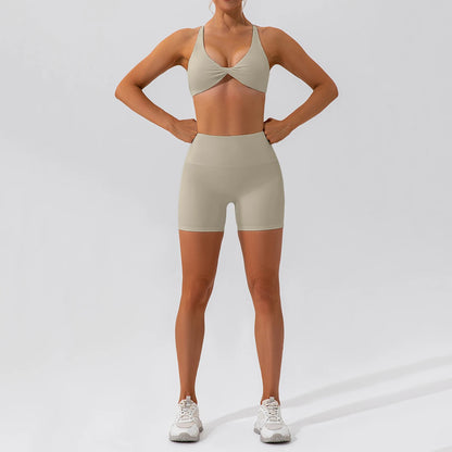 Ensemble Pilates/fitness stretch (2 Pièces)