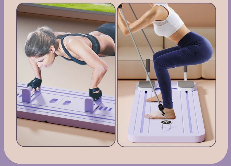 Appareil 4 en 1 de Pilates Réformeur Pliable/L'allié de remise en forme a domicile