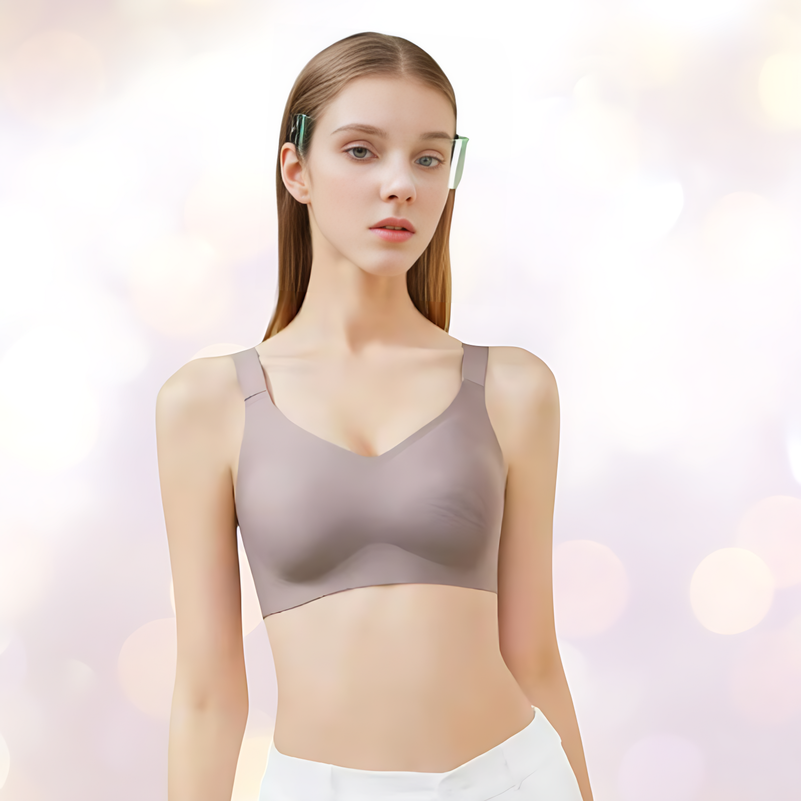 Brassière, soutien gorge sans armature, sans coutures, effet galbant et confort absolu.