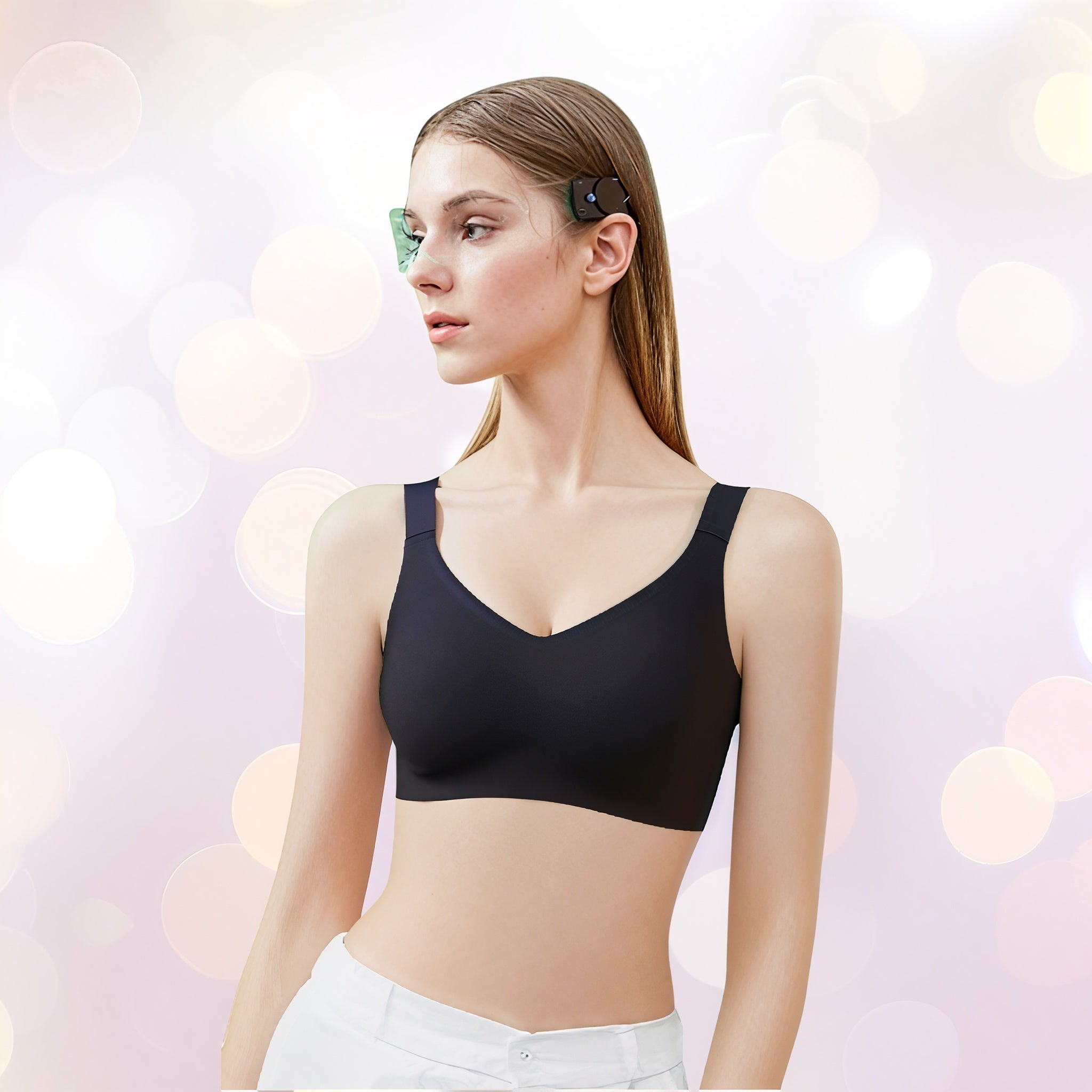 Brassière, soutien gorge sans armature, sans coutures, effet galbant et confort absolu.